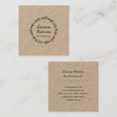 Robuust visitekaartje kraftpapier (Voorkant / Achterkant)