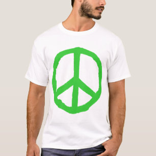 Robuust vredessymbool - groen t-shirt