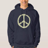 Robuust vredessymbool - Schroem op donker Hoodie (Voorkant)