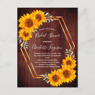 Robuust Vrijgezellenfeest van zonnebloemen Briefkaart