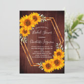 Robuust Vrijgezellenfeest van zonnebloemen Kaart (Staand voorkant)