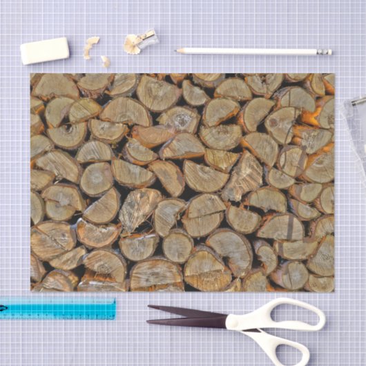 Robuust vuurhout in een roestvrij land tissuepapier (Craft)