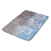 Robuust weed/bruin blauw ontwerp badmat (Gekanteld)