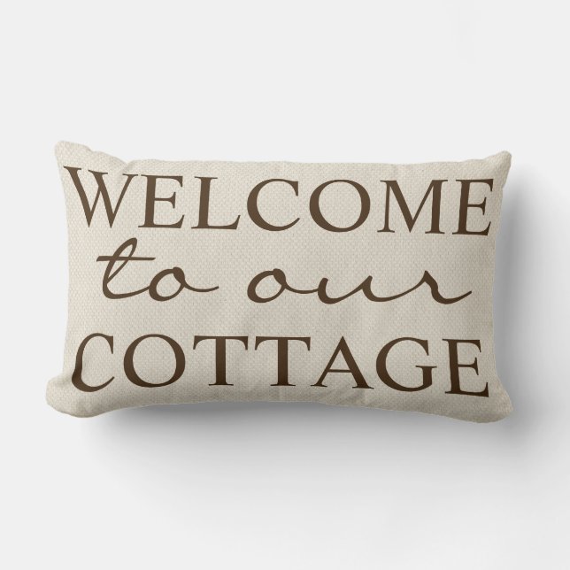 Robuust welkom in ons huishouden - Familienaam Kussen (Voorkant)