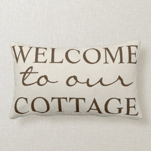 Robuust welkom in ons huishouden - Familienaam Kussen