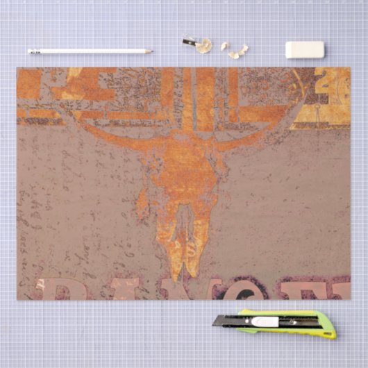 Robuust Western  Sinaasappel  Tissuepapier (Craft)