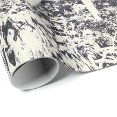 Robuust Western zwart-wit wiel Cadeaupapier (Rol Hoek)