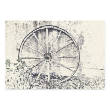 Robuust Western zwart-wit wiel