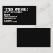 Robuust, wit en zwart, professioneel Visitekaartje (Voorkant / Achterkant)