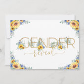 Robuust zonnebloemblauw geslacht kaart (Achterkant)