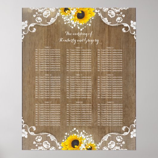 Robuust zonnebloemen en babybrood poster (Voorkant)