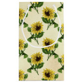 Robuust zonnebloempatroon Land Klein Cadeauzakje (Achterkant)