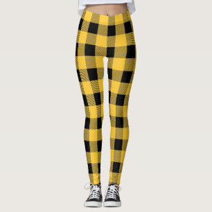 Robuust zwart en geel buffel leggings