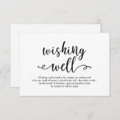 Robuust zwart script, bruiloft goed informatiekaartje (Voorkant / Achterkant)