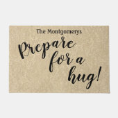 Robuuste aangepaste naam wordt voorbereid voor een deurmat (Voorkant)