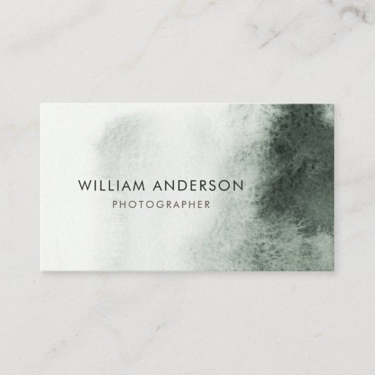 Robuuste Abstracte professional met een groene Wat Visitekaartje (Voorkant)