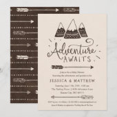 Robuuste "Adventure Awaits" Babyschoenen Kaart (Voorkant / Achterkant)