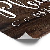 Robuuste afbeelding - SIGN-gebarentafdruk Poster (Hoek)