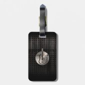 Robuuste akoestische gitaar bagagelabel (Achterkant verticaal)