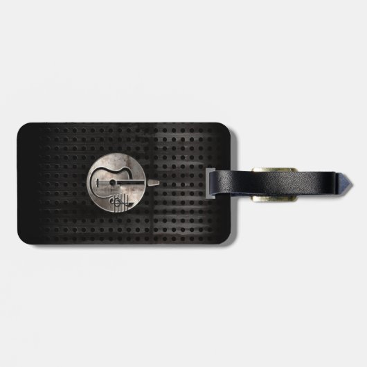 Robuuste akoestische gitaar bagagelabel (Achterkant horizontaal)