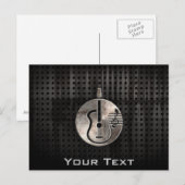 Robuuste akoestische gitaar briefkaart (Voorkant / Achterkant)