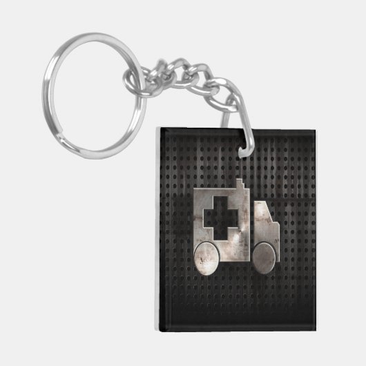 Robuuste ambulance sleutelhanger (Voorkant Links)
