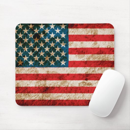 Robuuste Amerikaanse vlag Muismat (Met muis)