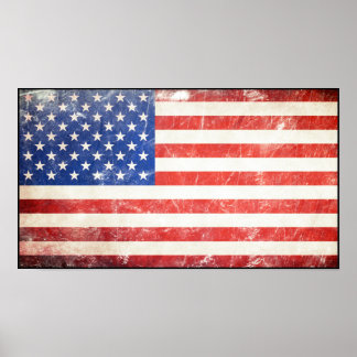 Robuuste Amerikaanse vlag Poster