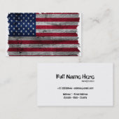 Robuuste Amerikaanse vlag Visitekaartje (Voorkant / Achterkant)