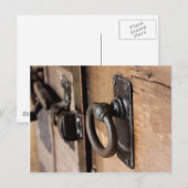 Robuuste Antiek deurtrek en sluiting Briefkaart (Voorkant / Achterkant)