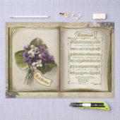 Robuuste Antiek kerstmuziek met Violet Tissuepapier (Craft)