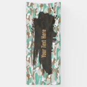 Robuuste Aqua Camouflage Lange Spandoek (Verticaal)