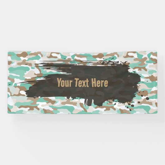 Robuuste Aqua Camouflage Lange Spandoek (Horizontaal)