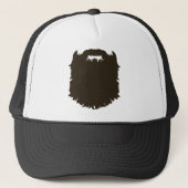 Robuuste baard trucker pet (Voorkant)