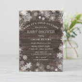 Robuuste Baby, het is koud Buiten Baby shower Kaart (Staand voorkant)