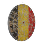 Robuuste  Belgische vlag Dartbord (Voorkant Links)