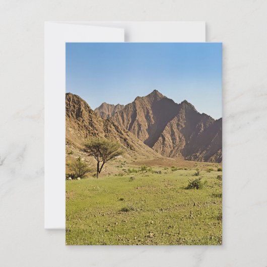 Robuuste bergen / torenhoge bergen feestdagenkaart (Voorkant)