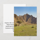 Robuuste bergen / torenhoge bergen feestdagenkaart (Voorkant / Achterkant)