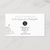 Robuuste bewerkbare breinhaakgaren handgemaakte ki visitekaartje (Achterkant)