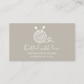 Robuuste bewerkbare breinhaakgaren handgemaakte ki visitekaartje (Voorkant)