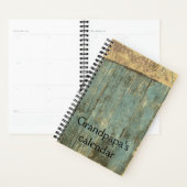 Robuuste blauw Planks Grandpa's Calendar Planner (Display)