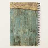 Robuuste blauw Planks Grandpa's Calendar Planner (Achterkant)