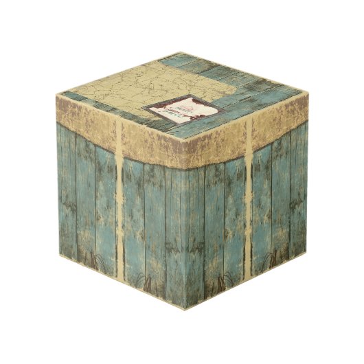 Robuuste blauw-platenfoto's, gewicht snijpapier kubus (Voorkant hoekig)