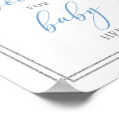 Robuuste blauwe zilverkleurige roodboeken voor bab poster (Hoek)