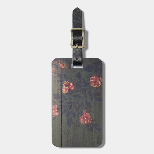 Robuuste  bloemen bagagelabel (Voorkant verticaal)