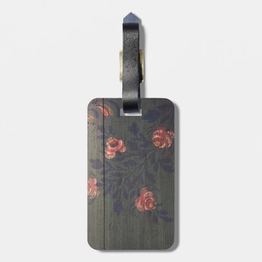 Robuuste  bloemen bagagelabel (Achterkant verticaal)