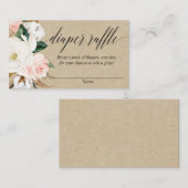 Robuuste blush magnolia diaploten informatiekaartje (Voorkant / Achterkant)