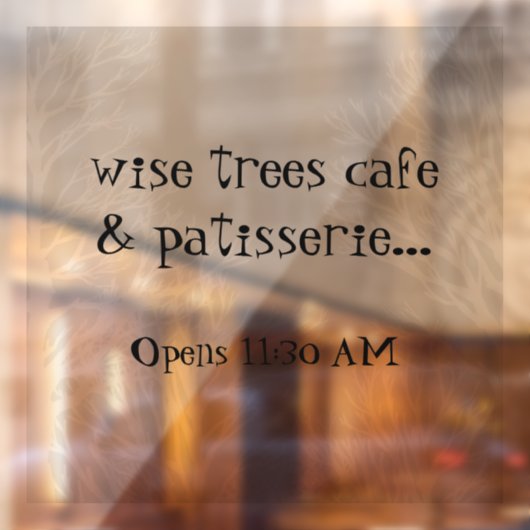 Robuuste bomen Natuur Verwijderbaar vinylvensterko Raamsticker (Vel 2)