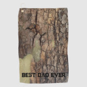 Robuuste boomschors, natuurlijk patroon in de open golfhanddoek (Voorkant)