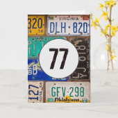 Robuuste Borden voor de 77e thuisdag Kaart (Gele Bloem)